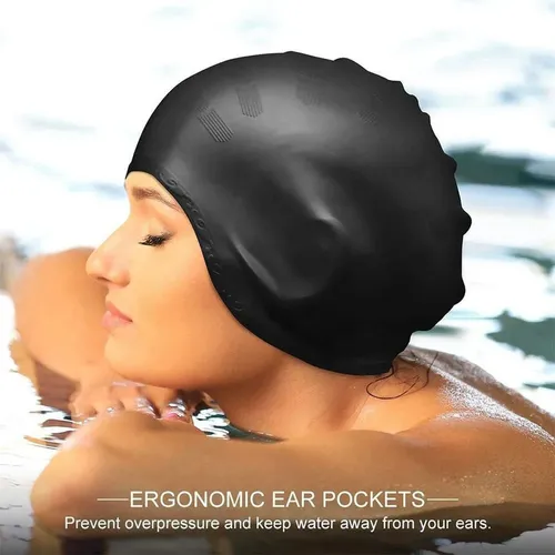 Z Gorros De Natación De Pelo Largo, Impermeables, Para Xm Qp