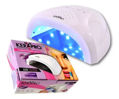 Cabina Led Kerapro 48w Para Uñas De Gel Profesional