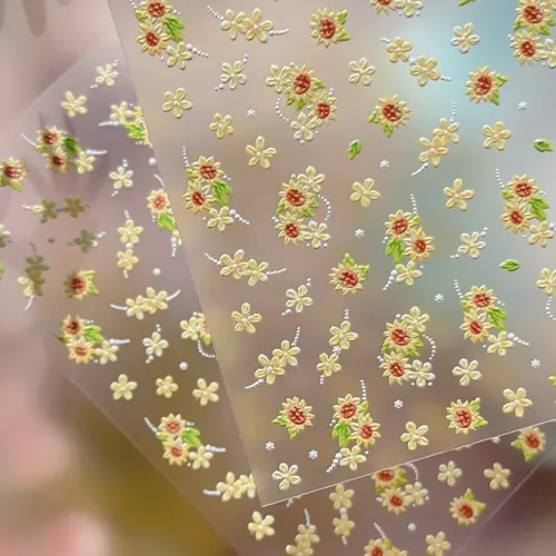 Pegatinas De Uñas Con Forma De Girasol Más Vendidas En Prima