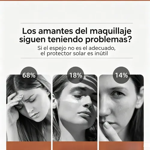 C Espejo Uv Inteligente Plegable Con Luz Led Portátil B