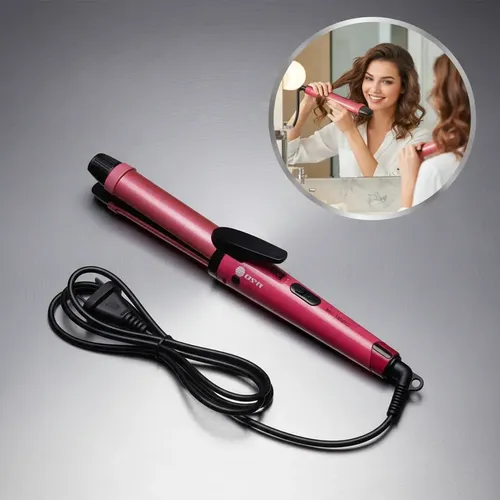 Planchita De Pelo Profesional Con Buclera 2 En 1 Regulable