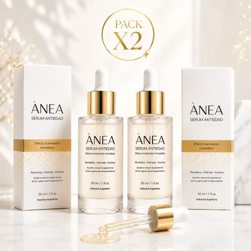 Pack X2 Serum Vitamina C Niacinamida Ácido Hialurónico Ànea