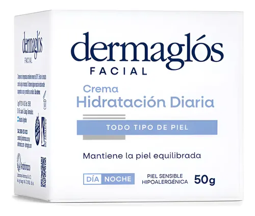 Dermaglós Crema Facial Hidratacion Diaria X50gr
