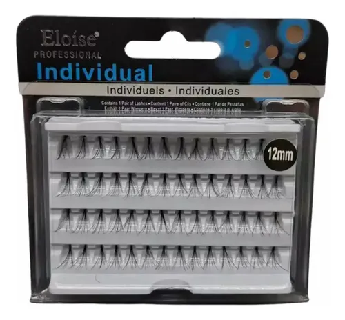 Kit Extensiones De Pestañas Individuales Eloise Negro 1 Cm