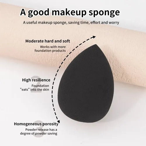 Esponja De Maquillaje Black Beauty De 50 Gotas