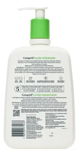 Loción hidratante corporal y facial Cetaphil para piel sensible, normal a seca, 1 litro, 48 h de hidratación