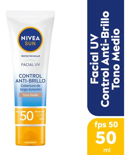 Protector Solar Facial Nivea Anti-brillo Fps50 T. Medio 50ml