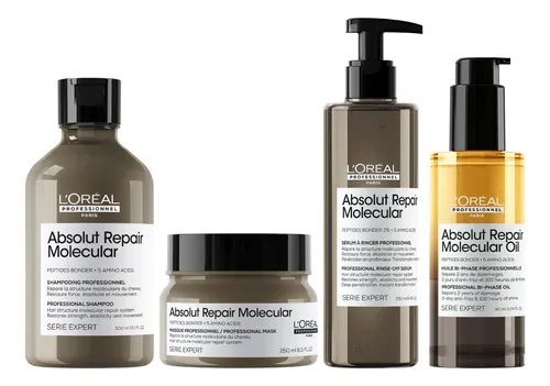 Kit Loréal Professionnel Absolut Repair Molecular 4 Pasos