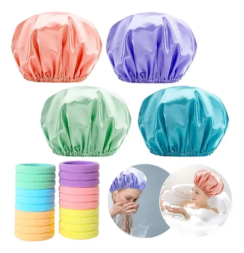 Gorro De Baño Reutilizable Con 20 Anillos Para El Cabello