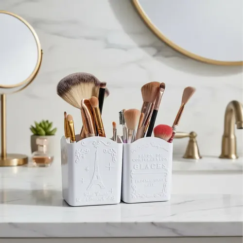 Porta Cosméticos Blancos X 2u.