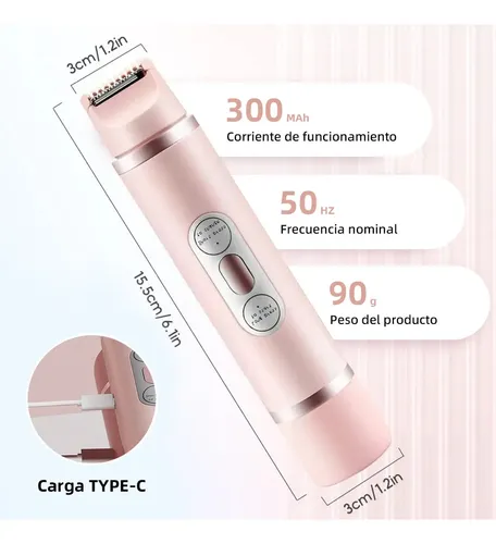 Depiladora 6 En 1 Doble Cabeza Para Mujer Y Hombre