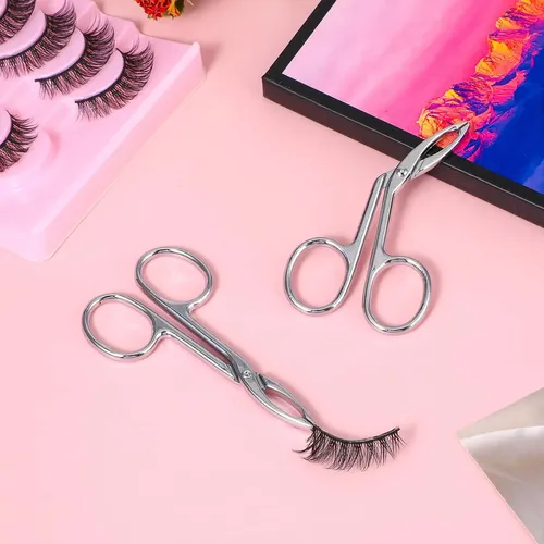 Pinzas Para Cejas Acero Inoxidable Punta Recta Y Oblicua