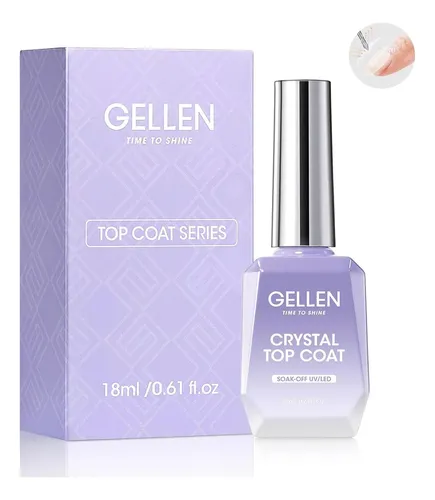 Gellen Capa Superior Gel Crystal Top Coat 28+ Días