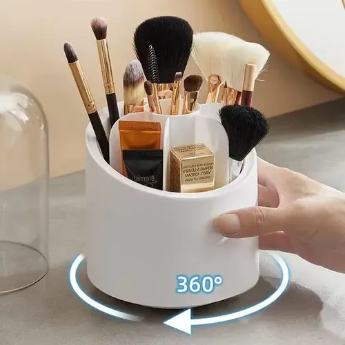 Organizador Cosmetiquero Brochas Y Lápices 360 Giratorio Color Unico