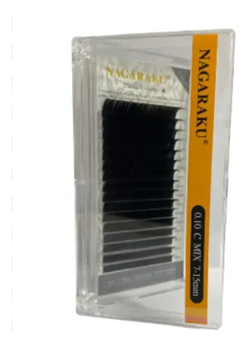 Kit Nagaraku Extensiones De Pestañas Clásicas Curva C Mix 7 Al 15 Mm Grosores 0.03 0.05 0.10 0.12 0.15