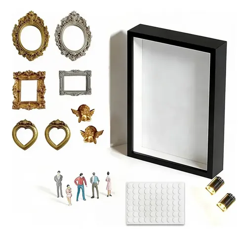 Romántica Caja De Sombras Con Forma De Mini Museo Con Led, R