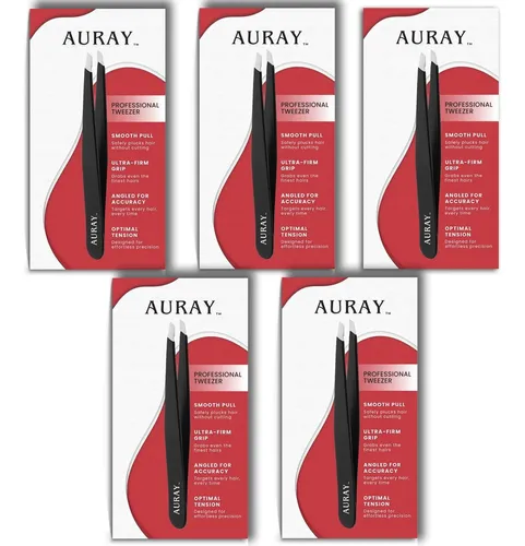Pinza Profesional Para Cejas Negra Acero Inoxidable