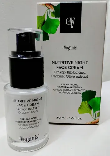 Crema Facial Nocturna Nutritiva Ginkgo Biloba 30ml Veganis