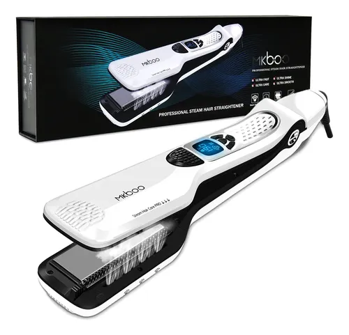 Mkboo Hair Straightener With Steam,salon Professional Nano T