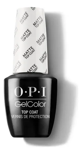 Opi Gel Color Top Coat Matte Semipermanente X 15 Ml Color Transparente