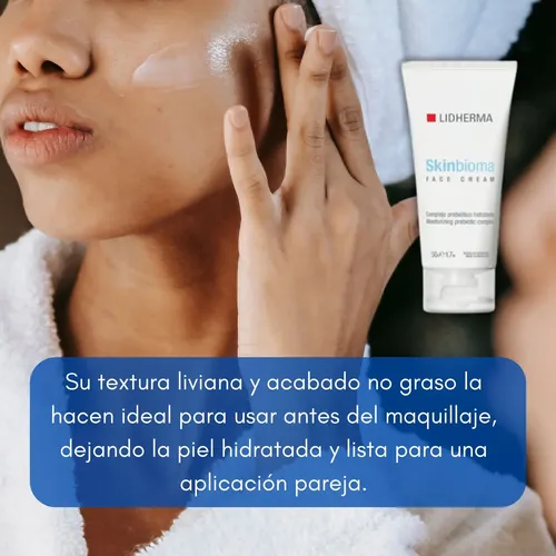 Crema Lidherma Skinbioma Facial Hidratante Antiarrugas