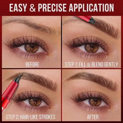 Lápiz De Cejas Vevivia Marrón Claro Con Doble Punta