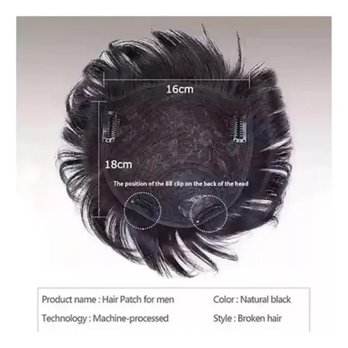 Peluquines Con Clip, Negro