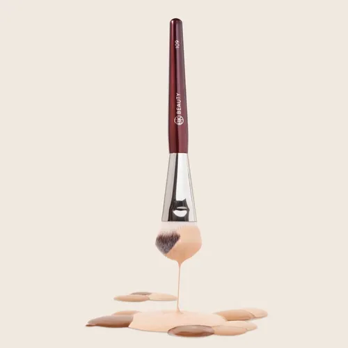 Cepillo Facial Bk Beauty 109 Mini Base Contorneada Maquillaj