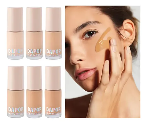Nueva Base Líquida Dapop Foundation 1- 6 Tonos- 30 Ml Mate