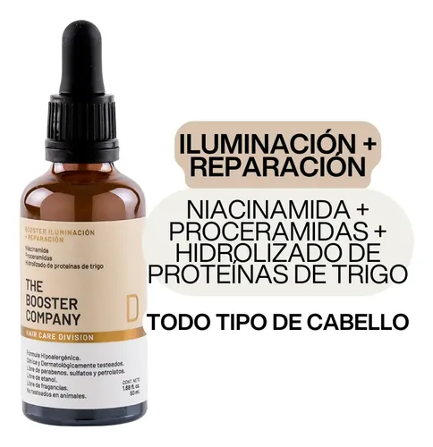 Booster Capilar Iluminación Reparación Serum Niacinamida 50c