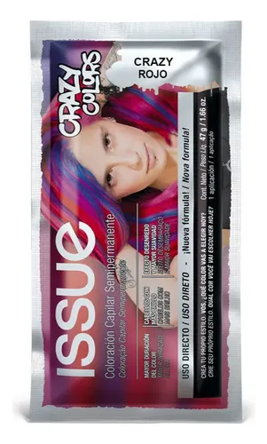Tintura Fantasía Issue Crazy Colors Rojo X 1 Sobre | Sachet
