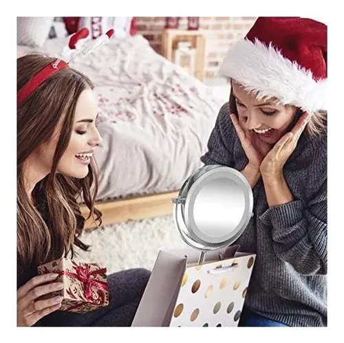 Espejo De Maquillaje Led Doble Cara Con Aumento Benbilry