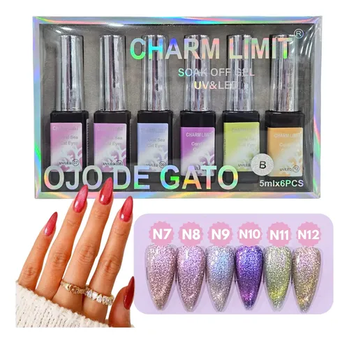 Esmalte Semipermanente Charm Limit Ojo De Gato Coral Sea 5ml