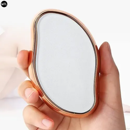 Depiladora Cristal Mtl Exfoliante Suave Sin Dolor Uso Seco Lavable Portatil Sensacion Placentera Piel Lisa Cuerpo Completo Rutina Belleza Comodidad Movimiento Libre Resultados Visibles