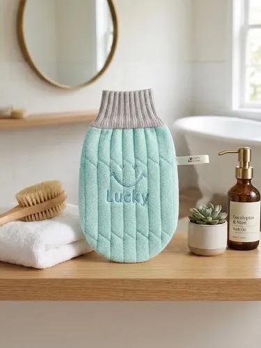 Guantes De Baño Carita Feliz