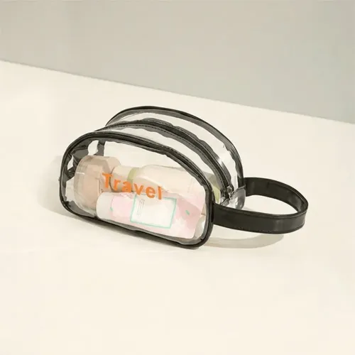 Neceser Transparente De Maquillaje Y Fitness Ligero