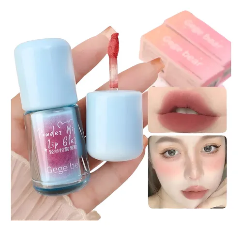 Labial Terciopelo Matte Powder Mist Lip Glaze Gege Bear