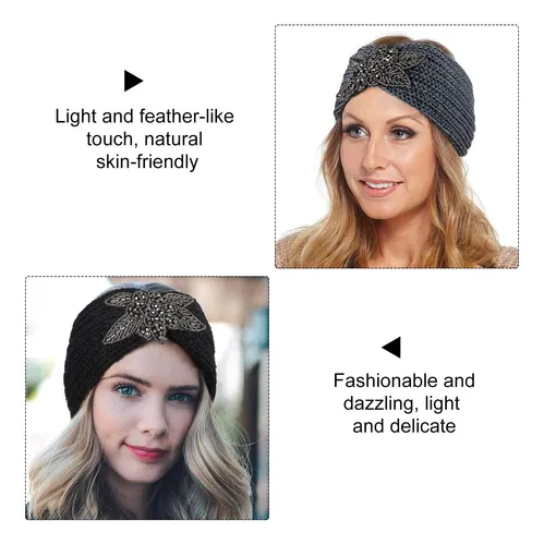 4 Diademas De Diamantes Anchas De Moda Para Cabello