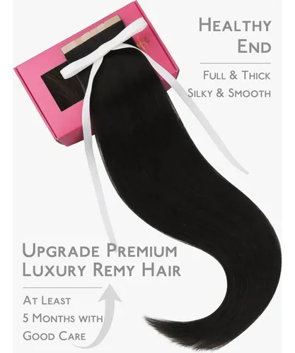 Extensiones De Cabello Remy Jet Black 50 G 10p Wennalife