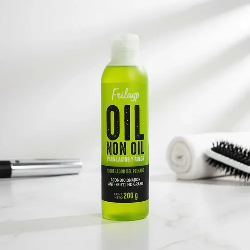 Oil Non Oil Modelador Peinado Lacios Rulos Frilayp X200cc