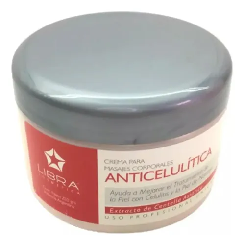 Crema Masajes Anti Celulitis X 250gr Centella Asiatica Libra