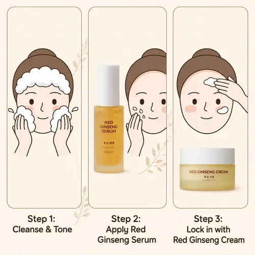 Esfolio Made In Korea Red Ginseng Serum 1.69 Fl Oz,