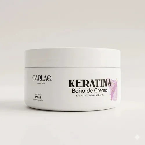 Baño De Crema Keratina Hidratacion Regeneracion Carlaq 250gr