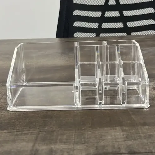 Organizador Acrílico Transparente Maquillaje Cosméticos Benabi 9 Compartimentos
