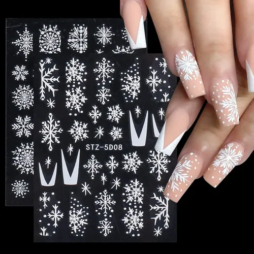 Adhesivo Ykzfui Para Decoración De Uñas, 5 Unidades, Diseño