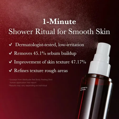 Medicube Red Acne Body Peeling Shot Exfoliante Corporal110ml