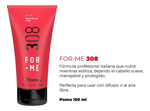 Framesi For Me 308 Crema De Peinar Rulos x3 unidades