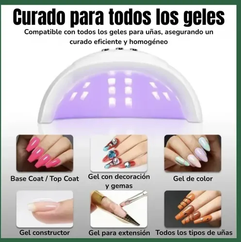 Cabina Para Uñas Uv Led 12 Luces Lcd Sensor Temporizador Usb