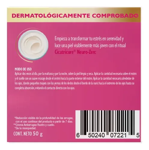 Crema Neuro-zen Cicatricure Día/noche De 50g 30+ Años