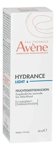 Emulsión Avène Hydrance para piel normal de 40mL/40g